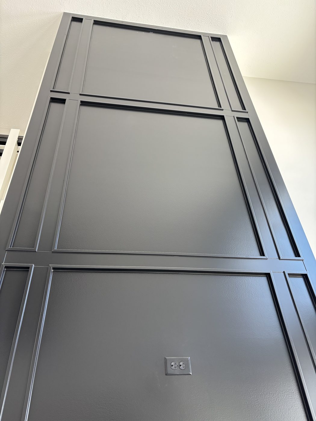 Tall raised wall panel detail